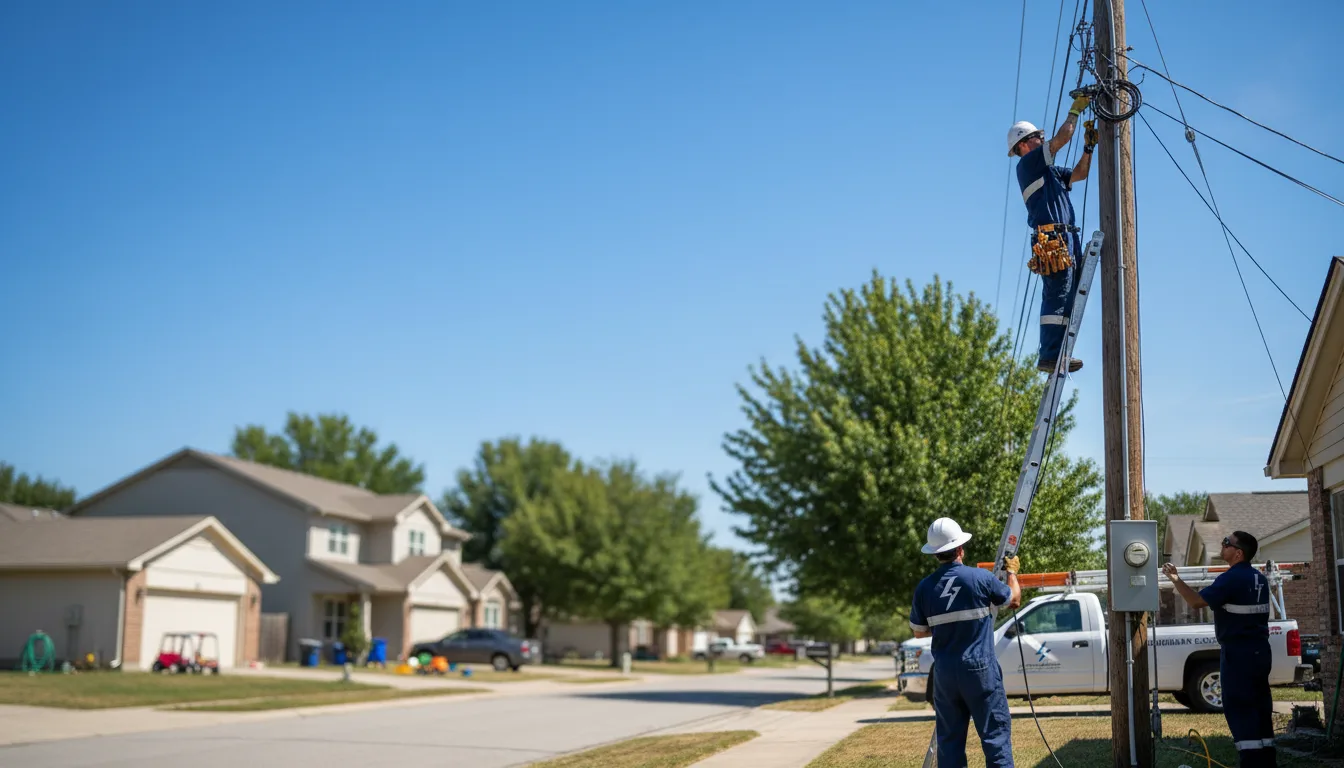 Residential electrician providing installation services in Vienna, GA